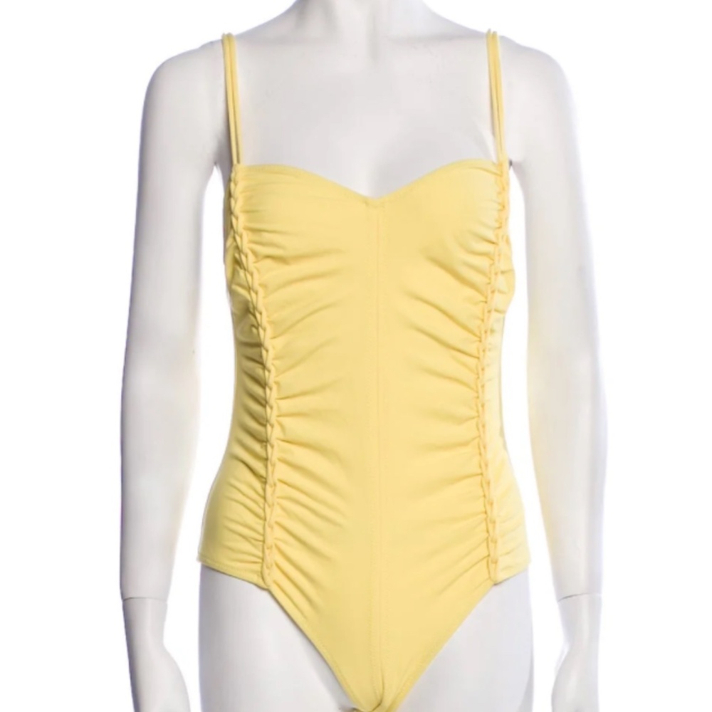 Ulla Johnson Yellow One-Piece Swimsuit (sz: M)